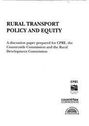 Rural transport policy and equity
