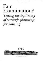 Fair examination? Testing the legitimacy of strategic planning for housing