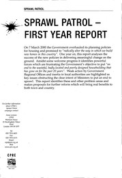 Sprawl patrol - first year report