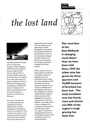 Lost land - East Midlands