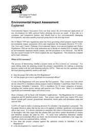 Environmental impact assessment