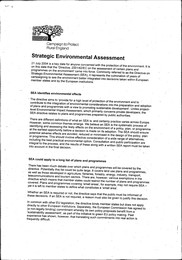 Strategic environmental assessment