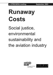 Runaway costs. Social justice, environmental sustainability and the aviation industry