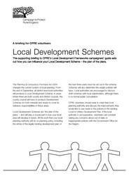 Local development schemes