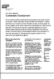 Sustainable development