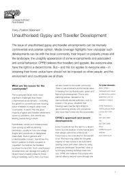 Unauthorised gypsy and traveller development