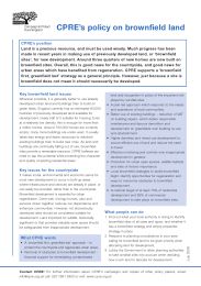 CPRE's policy on brownfield land