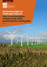 Generating light on landscape impacts - how to accommodate onshore wind while protecting the countryside