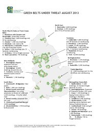 Green belts under threat - August 2013