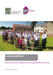 Living countryside - responding to the challenges of providing affordable rural housing