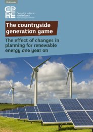 Countryside generation game - the effect of changes in planning for renewable energy one year on