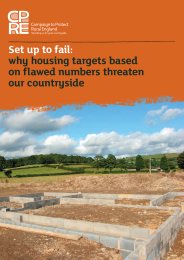 Set up to fail - why housing targets based on flawed numbers threaten our countryside