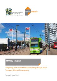 Making the link - integrating land use and transport planning through public transport oriented development