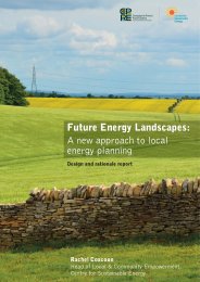 Future energy landscapes - a new approach to local energy planning. Design and rationale report