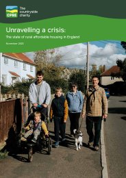 Unravelling a crisis: the state of rural affordable housing in England
