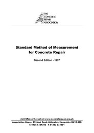 Standard method of measurement for concrete repair. 2nd edition