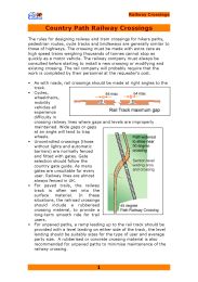 Country path rail crossings