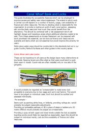 Canal wharf banks and locks