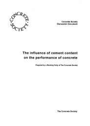 Influence of cement content on the performance of concrete