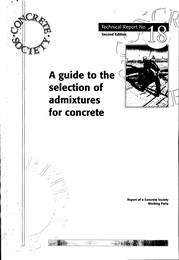 Guide to the selection of admixtures for concrete. 2nd edition