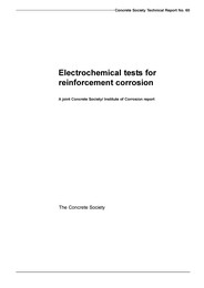 Electrochemical tests for reinforcement corrosion