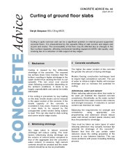 Curling of ground floor slabs