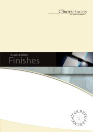 Visual concrete - Finishes