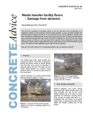 Waste transfer facility floors - damage from abrasion