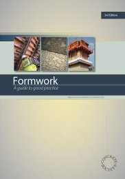 Formwork - a guide to good practice. 3rd edition (includes Amendment 1 dated January 2013)