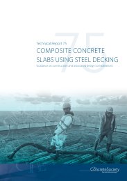 Composite concrete slabs using steel decking: guidance on construction and associated design considerations