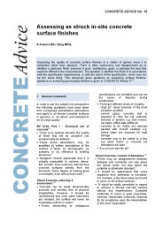 Assessing as struck in-situ concrete surface finishes