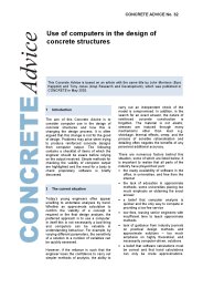 Use of computers in the design of concrete structures