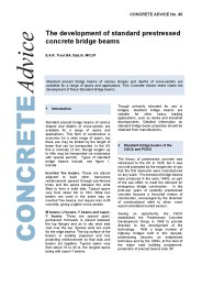 Development of standard prestressed concrete bridge beams