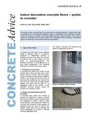 Indoor decorative concrete floors - points to consider