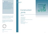 Construction joints