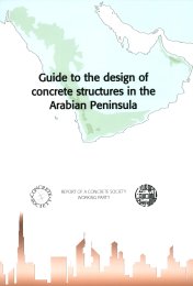Guide to the design of concrete structures in the Arabian Peninsula (Includes amendments June and July 2009, and January 2019)