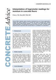 Interpretation of hygrometer readings for moisture in concrete floors