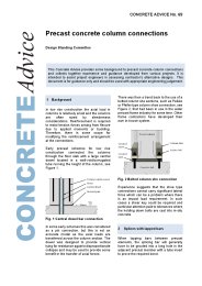 Precast concrete column connections