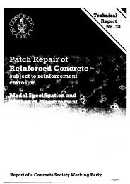 Patch repair of reinforced concrete - subject to reinforcement corrosion. Model specification and method of measurement