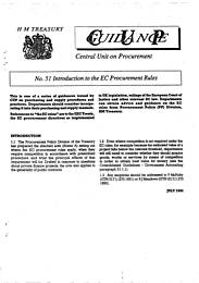 Introduction to EC procurement rules