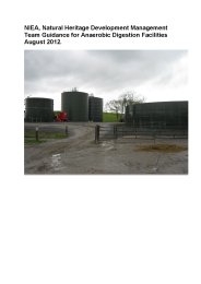 NIEA, Natural heritage development management team guidance for anaerobic digestion facilities