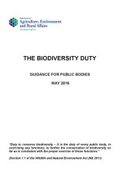 Biodiversity duty - guidance for public bodies