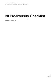 NI biodiversity checklist. Version 2