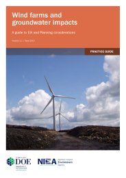 Wind farms and groundwater impacts - a guide to EIA and planning considerations