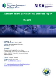 Northern Ireland environmental statistics report. May 2018