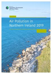 Air pollution in Northern Ireland 2019