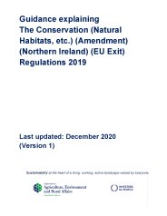 Guidance explaining the Conservation (Natural Habitats, etc.) (Amendment) (Northern Ireland) (EU Exit) Regulations 2019