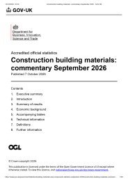Construction building materials - commentary. September 2026