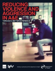 Reducing violence and aggression in A and E through a better experience