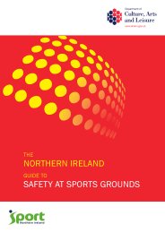The Northern Ireland guide to safety at sports grounds. 2nd edition